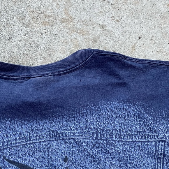 Vintage 90s Looney Tunes Mens Taz AOP Single Stitch Breakthrough T-Shirt Sz xl - Picture 8 of 8